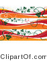 Vector of Fall Autumn Style Banners with Vines - Digital Collage Borders by MilsiArt