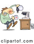 Vector of Flustered Guy Discovering That the Coffee Pot Is Empty by Gnurf