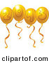 Vector of Gold 2013 Party Balloons by Yayayoyo
