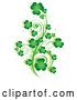 Vector of Green St Patricks Day Shamrock Vine Design Element by Pushkin