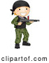 Vector of Happy Boy Playing Paintball by BNP Design Studio