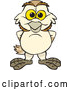 Vector of Happy Cartoon Barn Owl by Dennis Holmes Designs