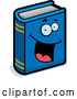 Vector of Happy Cartoon Blue Book by Cory Thoman