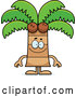 Vector of Happy Cartoon Coconut Palm Tree Mascot by Cory Thoman