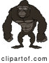 Vector of Happy Cartoon Strong Gorilla Standing by Cartoon Solutions