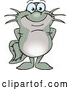 Vector of Happy Catfish Standing by Dennis Holmes Designs