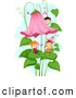 Vector of Happy Kids Playing on Flowers and Leaves by BNP Design Studio
