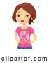 Vector of Lady Wearing a Tie Dye T Shirt by BNP Design Studio