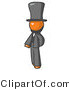 Vector of Orange Guy Abe Lincoln by Leo Blanchette