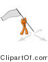 Vector of Orange Guy Claiming Territory or Capturing the Flag by Leo Blanchette