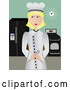 Vector of Professional Female Chef Standing Proudly in Her Kitchen by Mheld