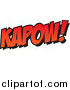 Vector of Red Kapow Text by Toonaday