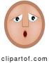 Vector of Sad, Let down Emoticon Face by AtStockIllustration