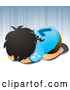Vector of Sad Soccer Player Boy Lying on the Ground and Crying by NoahsKnight