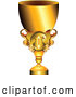 Vector of Shiny Gold Trophy Cup by MilsiArt