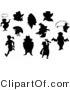 Vector of Silhouetted People and Characters by Vector Tradition SM