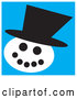 Vector of Snowman Wearing a Hat by Andy Nortnik