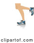 Vector of the Legs of Running Lady by BNP Design Studio