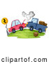 Vector of Vehicles After a Head on Collision Accident by