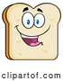 Vector of White Sliced Bread Character Mascot by Hit Toon