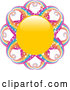 Vector of Yellow Sun with Magical, Sparkling Rainbow Rays by Elaineitalia